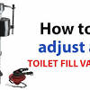 Turn the toilet water supply valve handle clockwise to stop the water flow to the tank. 1