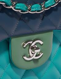 Chanel Timeless Jumbo Lamb Green / Turquoise / Blue | SACLÀB