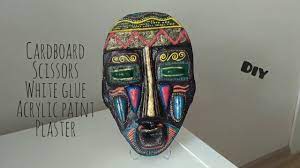 Koli Kartonuyla Afrika Maske Yapimi Diy African Mask Youtube Diymask Recycled Africanmask Kendinyap Maskeler Youtube Afrika