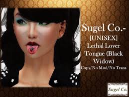 Black widow is one step closer to getting her own standalone movie now that marvel has found a writer for the film. Second Life Marketplace Sugel Co Unisex Lethal Lover Tongue Black Widow