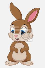 Coloriage lapin dessin animé et dessin gratuit à imprimer. Dessin Anime Mignon Lapin Isole Sur Fond Blanc Peintures Murales Tableaux Vecteur Chasse Enfant Myloview Fr