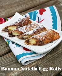 Banana Nutella Egg Rolls Recipe Recipe Nutella Recipes Cheap Dessert Recipes Egg Roll Recipes