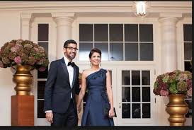 Google ceo sundar pichai said on monday that the tech giant would invest a sizeable $10 billion in india through the google for india digitization fund. Google Ceo Sundar Pichai S Love Story With Her Wifey Anjali Pichai Gives You Relationship Goal Read Inside Newstrack English 1