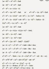 Learn the formulas for functions of the twice an angle or half an angle. Formulas For Algebra Brainly In