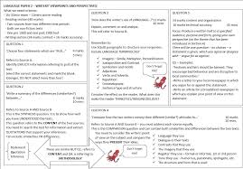 There are 40 marks for reading and 10 marks for writing available this question asks you to analyse the writer's language choices. The Gilberd School On Twitter Get Revising Year 11 Use These Useful Revision Mats For English Language Paper 1 And English Language Paper 2