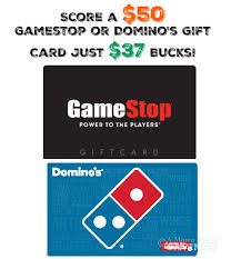 Ships from and sold by aci gift cards llc, an amazon company. Score A 50 Gamestop Or Dominos Gift Card Just 37 Bucks