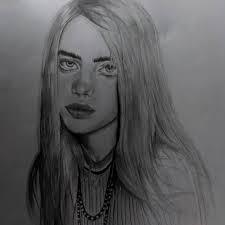 Draw Billie Eilish Ocean Eyes
