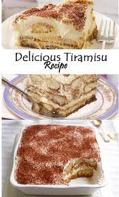 Delicious Tiramisu Recipe Dessert Recipes Brownies Recipe Easy Chocolate Cake Mix Recipes