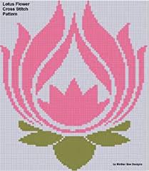 Free tulip cross stitch patterns. Amazon Com Lotus Flower Cross Stitch Pattern Ebook Designs Mother Bee Books
