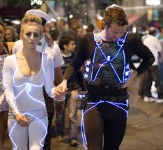 Black And White Duo Halloween Costumes The Tron Duo Couple Halloween Couple Halloween Costumes Couples Costumes
