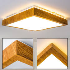 Led Decken Lampe Flur Kuchen Wohn Zimmer Bad Ip 44 Holzdekor Himmel Leuchte 18 W Lampe Flur Lampe Led Lampen Decke