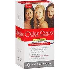 Color Oops Extra Strength Hair Color Remover Bleach Free Dye Corrector Walmart Com Oops Hair Color Remover Hair Color Remover Colour Remover