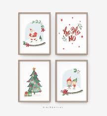 Christmas Decorations Christmas Prints Holiday Decor Wall Etsy Christmas Prints Christmas Wall Art Etsy Art Prints