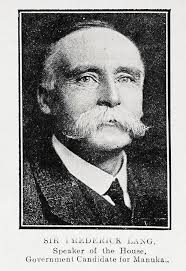 Sir Frederick Lang, Speaker of the House, government candidate for Manukau 