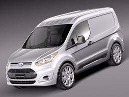 3d Model Ford Transit Connect Cargo 2014 Short C4d Obj 3ds Fbx Ford Transit Cool Vans Ford