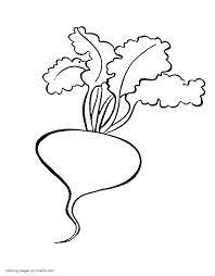 Print out vegetable happy face cauliflower coloring page preschool. Preschool Coloring Book Beet Vegetable Coloring Pages Printable Com