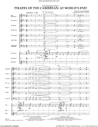 Sheet music sales from usa 4 scores found for pirates of the caribbean en trombone all instrumentations piano solo (20) concert band (19) marching band (12) string orchestra (8) string quartet: Zimmer Pirates Of The Caribbean At World S End Sheet Music Complete Collection For Concert Band