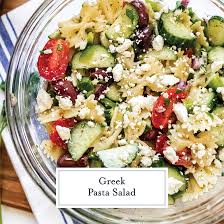 Pasta salad gets better over time. Best Greek Pasta Salad With Feta Cheese Easy Greek Pasta Salad