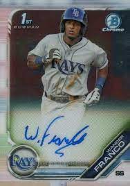 The back of the card simply reads congratulations, you have just received an autograph card from wander franco. Vgh79da3es4dzm