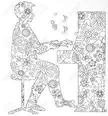 Next time you're stuck in traffic, quell your road rage by flashing a quick smile. Coloring Pages For Adults Musical Instruments On White Background Concept Of Anti Stress Stock Photo Picture And Royalty Free Image Image 70945912