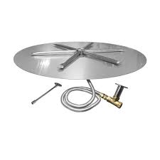 One of the most popular gas fire pit burners on the market recently is the warming trends crossfire burner. Firegear Match Light Fire Pit Burner Kit Round Flat Pan Natural Gas 34 Walmart Com Walmart Com