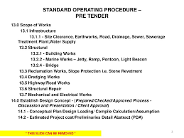 Check spelling or type a new query. Standard Operating Procedure Pre Tender Ppt Download