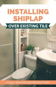 Maybe you would like to learn more about one of these? Installing Paneling Or Shiplap Over Tile How I Remodeled A Bathroom For 300 Hawk Hill
