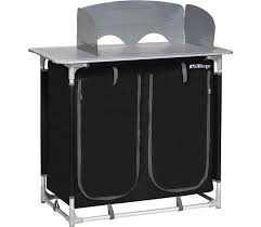 75 x 45 x 160 cm. Mueble Cocina Tubular 4black Cocina Camping Muchocamping