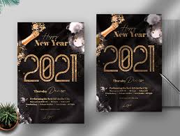 It references free fonts that you can download as well. New Years Free Psd Flyer Template Pixelflyers