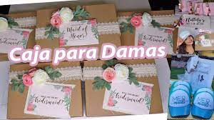 Kit Diy Quieres Ser Mi Dama Caja Regalo Damas Serie Boda 3 Gladys Youtube