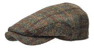 Newsboy Cap In Harris Tweed In Rust Plaid Size 56 Only Everard S Clothing Newsboy Cap Harris Tweed Tweed
