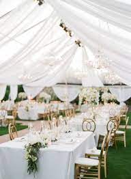 All White Vineyard Wedding With A Touch Of Glam Tent Wedding Reception Wedding Tent Draping Tent Wedding