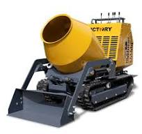 China Mini Concrete Mixer Loader With Self Loading Track Dump Concrete  Mixer for Sale