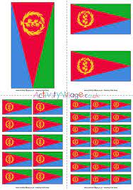 Equatorial guinea flag colouring page. Eritrea Flag Printable