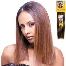 This blondish brown color is very popular to add with braids and this wet and wavy micro picture you can knot it after you braid it past your real hair. Milkyway 100 Human Hair Yaky Weave Nyhairmall