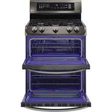 The wolf 48 gas range 6 burner infrared griddle (gr486g) rangetop offers master chef features including spark ignition, adjustable legs and precise control knobs. Best Buy Lg 6 9 Cu Ft Self Cleaning Freestanding Double Oven Gas Range With Probake Convection Black Stainless Steel Ldg4313bd