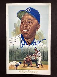 Hank Aaron Original Sports Autographed Items for sale