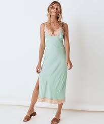 Spell And The Gypsy Ocean Lace Slip Dress Seafoam Meadow Collective