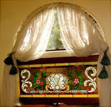 That doesn't mean you have to settle for leaving arched windows bare. Arched Window Treatment Eclectic Bedroom Los Angeles By Finesse Inc Houzz