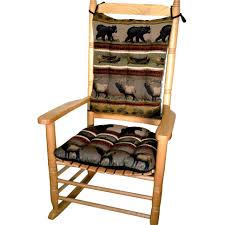 woodlands northwoods rocking chair cushion set bear rocking chair chair rocking chair cushions