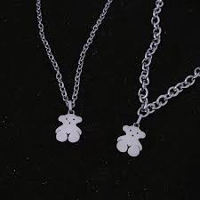 Select a cute little charm, a chain you like, and just like that, you get yourself a personalized jewelry! Hip Hop Personality Pendant Korean Cute Bear Wild Couple Necklace Shopee Philippines