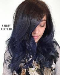 Black And Blue Hair Dye Ideas 25 Midnight Blue Hair Ideas That Will Inspire Your Next Moody Look Midnight Blue Hair Blue Hair Dark Blue Hair