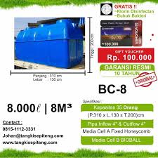 Jual Stp Ipal Biotech Septictank 8000 Liter 8m3 Jakarta Barat Rumah Fiberglass Tokopedia