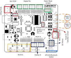 The arduino uno has a lot of different pins and therefore we want to go over the different kinds of pins. Dfrduino Romeo All In One Controller V1 1 Sku Dfr0004 Dfrobot