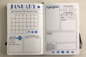 January Bullet Journal Monthly Overview January Bullet Journal Monthly Bullet Journal Layout Bullet Journal Month