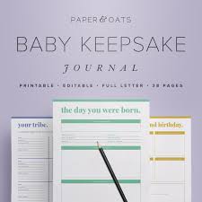 Baby Memory Book Baby Keepsake Journal Baby Book Pdf New Etsy Baby Memory Book Baby Memories Baby Keepsake