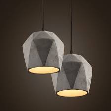 Concrete Odense Gem Pendant Light Tudo Co Concrete Pendant Light Cement Pendant Light Concrete Lamp