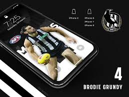Raven football illustration, 2017 afl season collingwood football club australian football league. 4 Brodie Grundy Collingwood Magpies Iphone Wallpapers Flickr