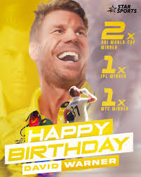 Happy Birthday David Warner, thank you for always keeping us entertained