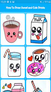 I also love drawing easy and fun things. How To Draw Sweet And Cute Drinks Cute Drawing For Kids Amazon In Apps For Android